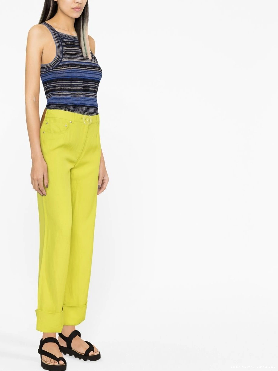 Cheap Stella high-waisted Women trousers McCartney straight-leg 0817